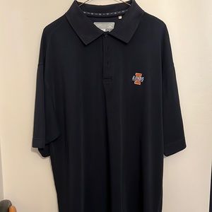 Cutter & Buck Navy Blue University of Illinois Golf Shirt Size XXL